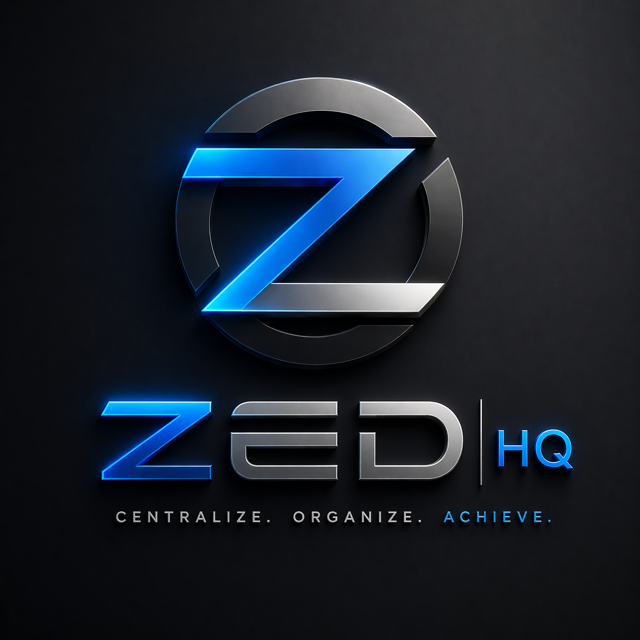 ZedHQ.com Domeniu Premium + Logo 3D Modern Inclus | Brand HQ pentru Business Tech & Startup