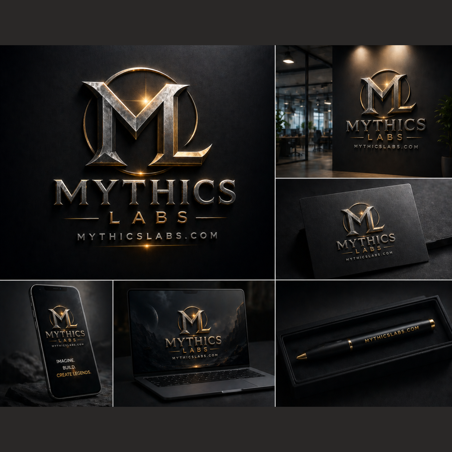 MythicsLabs.com Domeniu Premium + Logo 3D Luxury Inclus |